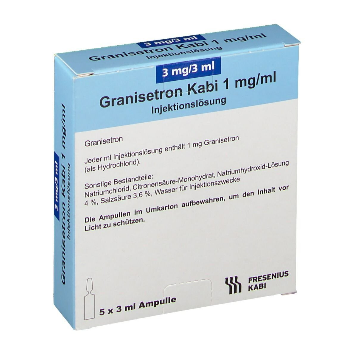 Гранисетрон каби концентрат для приготовления раствора для инфузий 1 мг/мл 3 мл 5 шт.