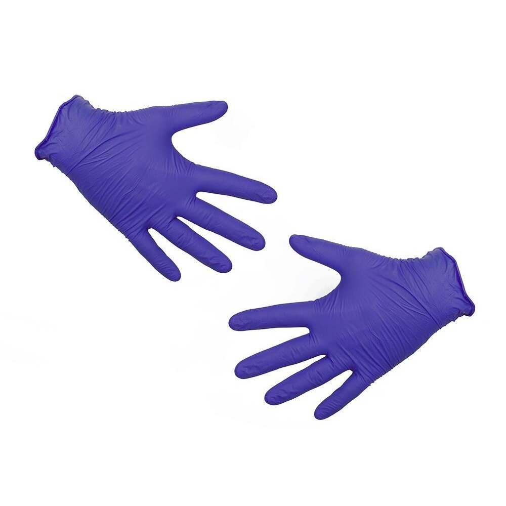 Klever перчатки мед.нитриловые нестерильные неопудренные темно-синие размер l 1 шт. пара