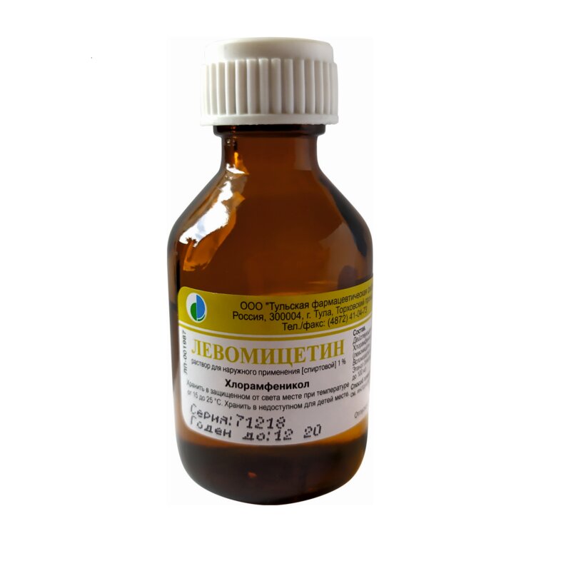 Левомицетин раствор спирт наружн 3% 25 мл x1 Формула-ФР