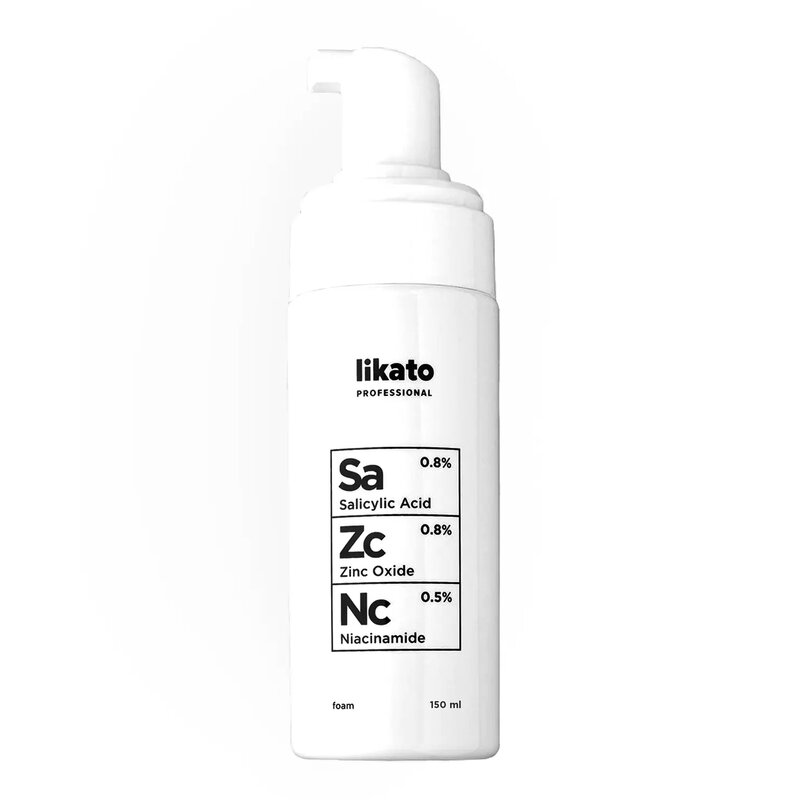 Пенка Likato professional с ниацинамидом, цинком, салициловой кислотой 150 мл