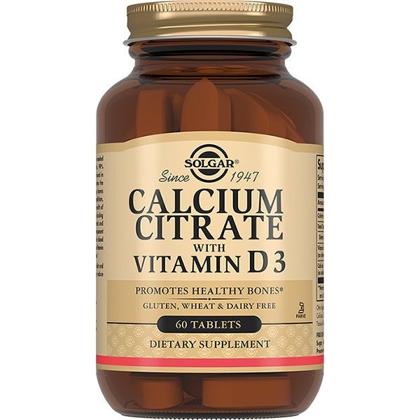 Solgar Кальция цитрат с витамином D3 таблетки 60 шт.