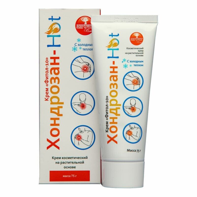 Крем Фитол-10 Хондрозан-Hot (с холодным теплом) Алфит плюс 75 г