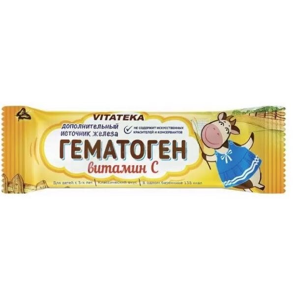 Гематоген Витамин С Витатека (Vitateka) 40 г