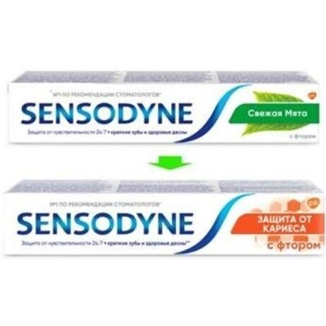 Зубная паста Sensodyne с фтором 50 мл