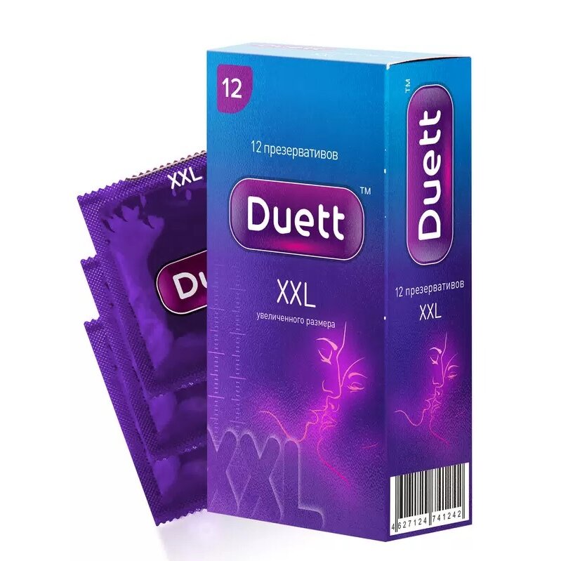 Презервативы Duett увеличенного размера xxl 12 шт.
