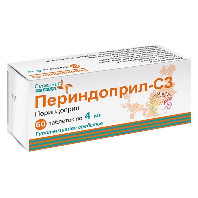 Периндоприл-СЗ таблетки 4 мг 60 шт.