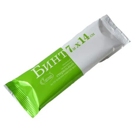 Бинт марлевый Емельянъ Савостинъ медицинский стерильный (пл.36 мг/м2) 7 м х 14 см