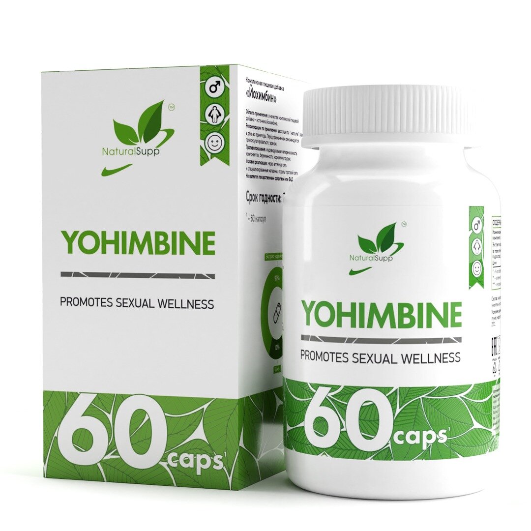 Йохимбин NaturalSupp капсулы 60 шт.