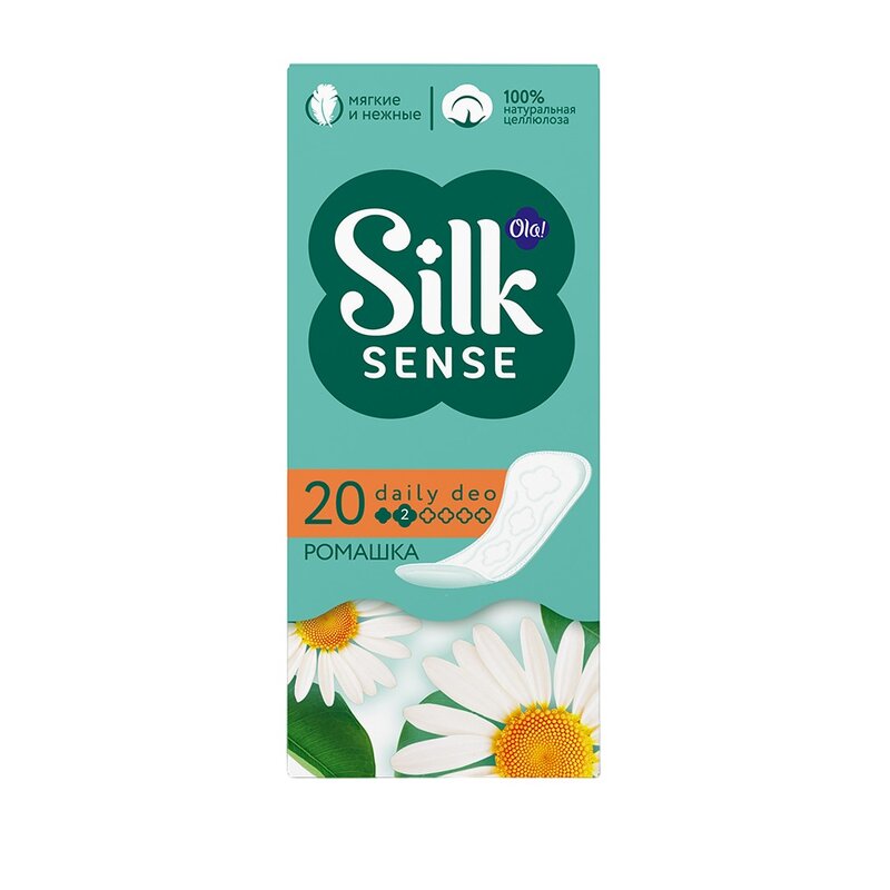 Прокладки ежедневные Ola! Silk Sense Daily deo ромашка 20 шт.
