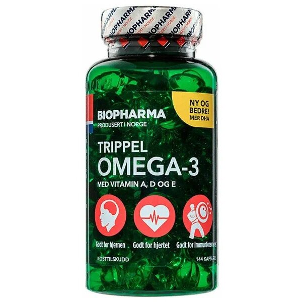 Тройная Омега-3 Biopharma капсулы 144 шт.