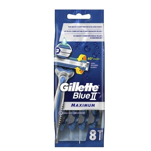 Бритва мужская Gillette BlueII Maximum одноразовая 8 шт.