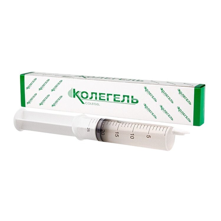 Гель Колетекс ДНК-Л с альгинатом натрия, деринатом и лидокаином шприц 20 г
