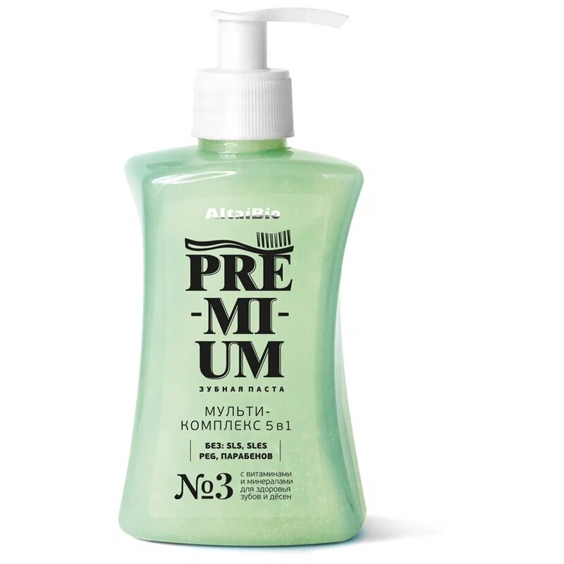 Зубная паста Премиум мультикомплекс 5 в 1 с витаминами и минералами 300 г