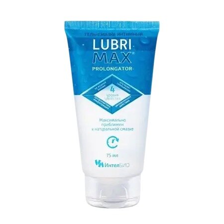 Интимный гель-смазка LubriMax Prolongator long love 75 мл
