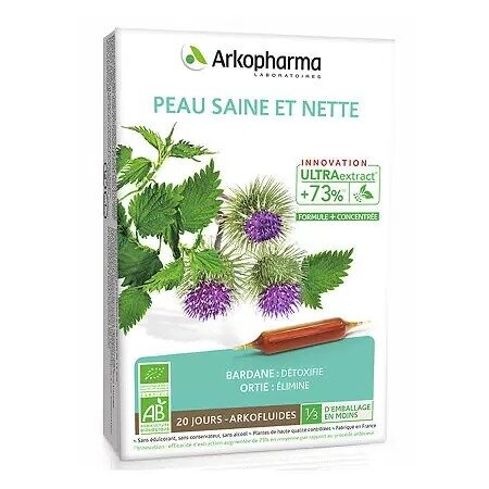 Чистая кожа Peau Saine et Nette Bio Arkopharma 10 мл 20 шт.
