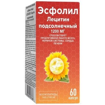 Эсфолил форте лецитин макси капсулы 60 шт.