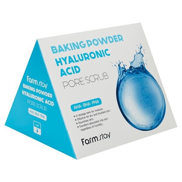Скраб для очищения пор с содой и гиалуроновой кислотой Farmstay 7г в пирамидках 25 шт.