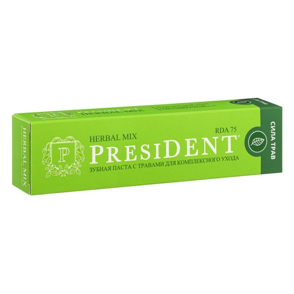 Зубная паста President Daily Herbal (RDA 75) 68 г
