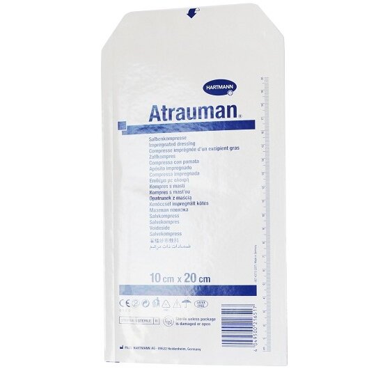 Мазевая повязка Hartmann Atrauman Ag с серебром 10 см x 20 см 1 шт.