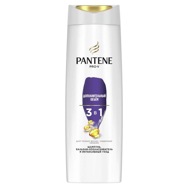 Pantene интенсивный уход шампунь-бальзам ополаск. 360мл 3в1 дополнит объем