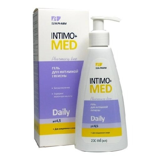 Intimo+med daily гель для интимной гигиены с дозатором 200 мл