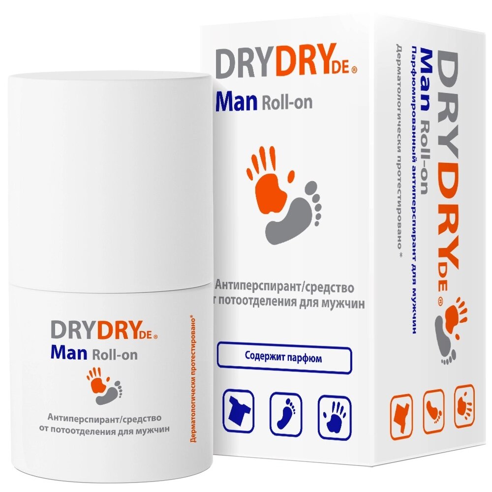 Антиперспирант DryDry Man Roll-on парфюмированный 50 мл