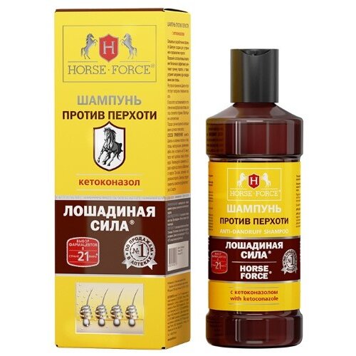 Шампунь против перхоти Лошадиная сила Форте с кетоконазолом 2% 100 мл