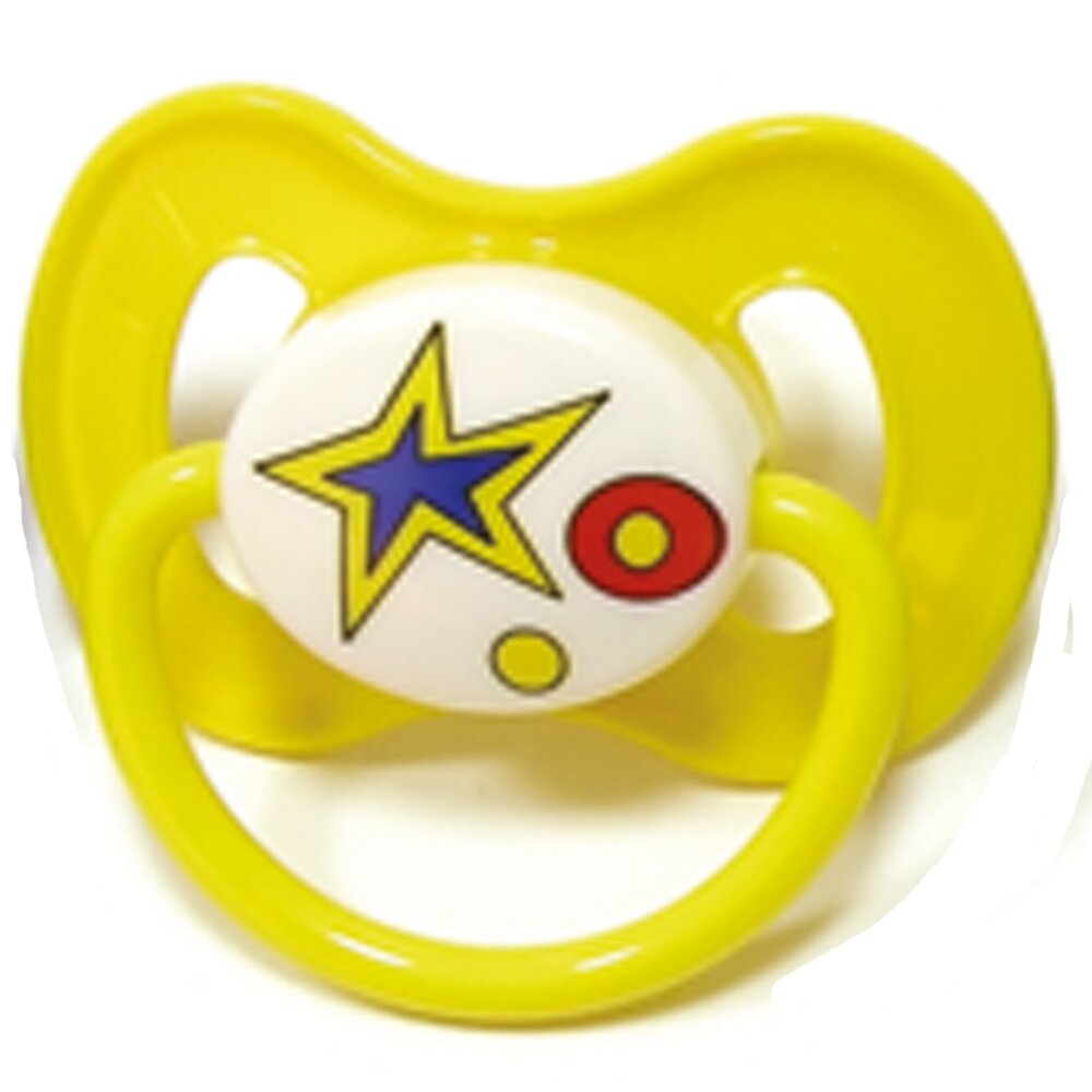 Соска-пустышка латексная Мой малыш графика анатомическая 6-12 месяцев 11821 любой цвет 1 шт.