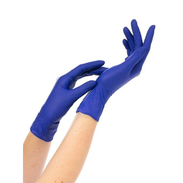 Nitrimax перчатки смотровые н/стер. нитриловые неопудренные текстурированные фиолетовые размер l 1 пара