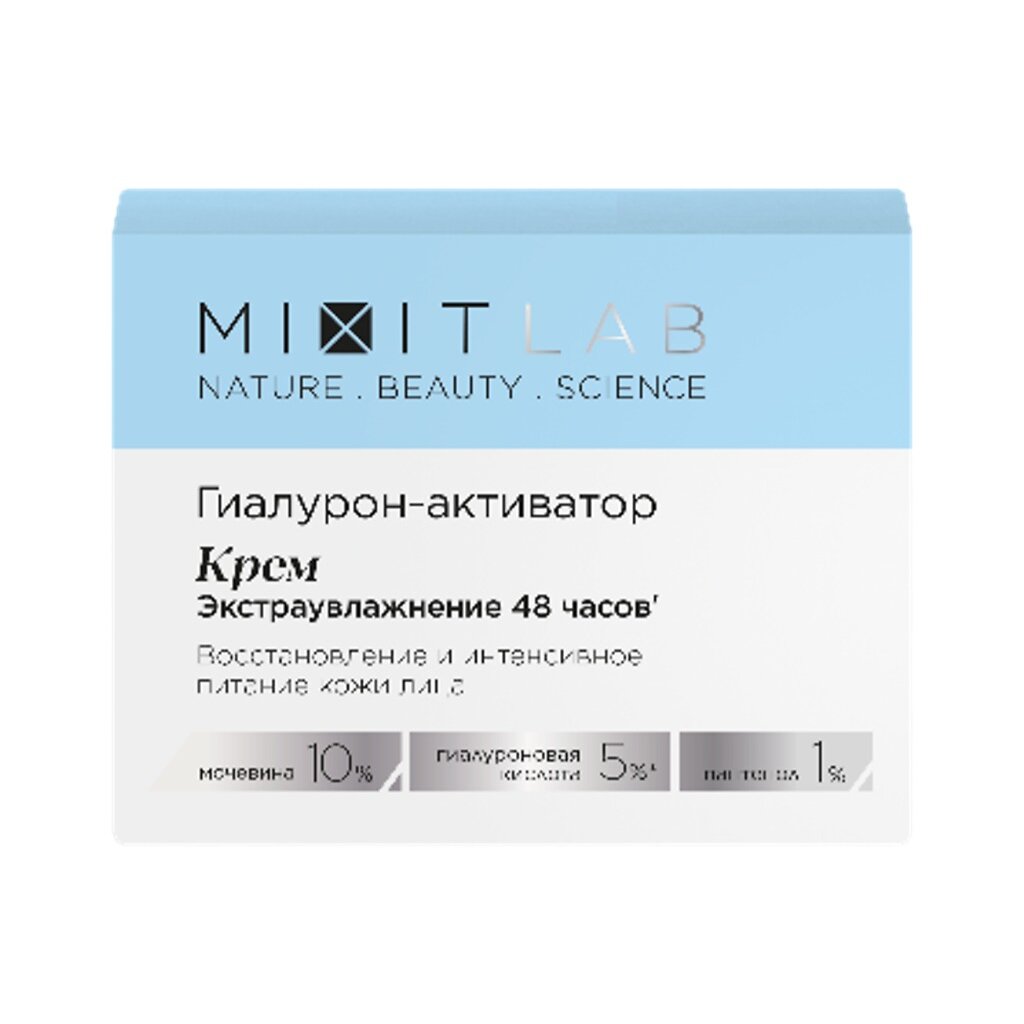 Крем Миксит (Mixit) Lab WOW экстраувлажнение с мочевиной и гиалуроновой кислотой для всех типов кожи 50 мл