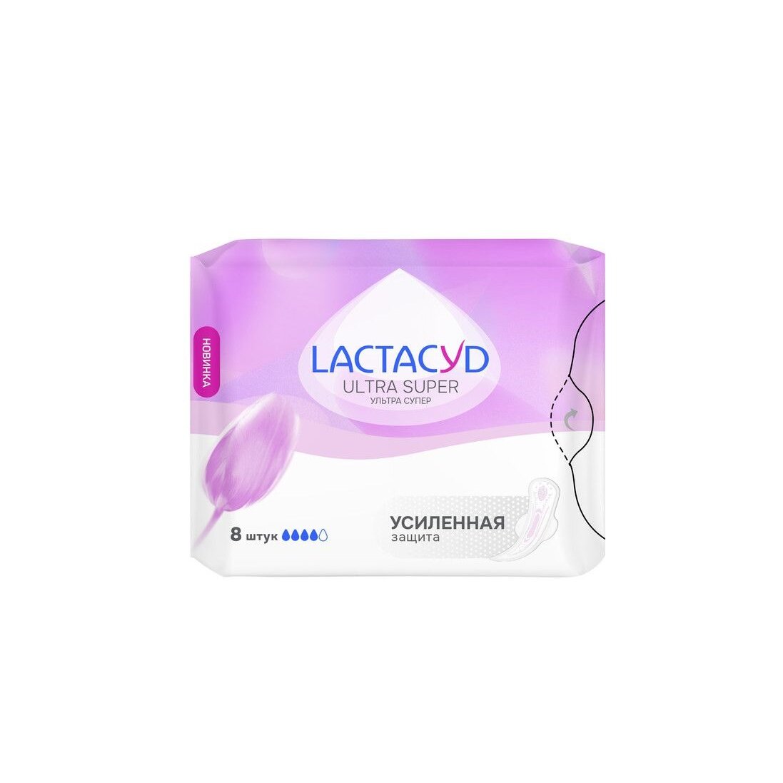 Прокладки гигиенические Lactacyd Ultra Super супертонкие удлиненные 8 шт.