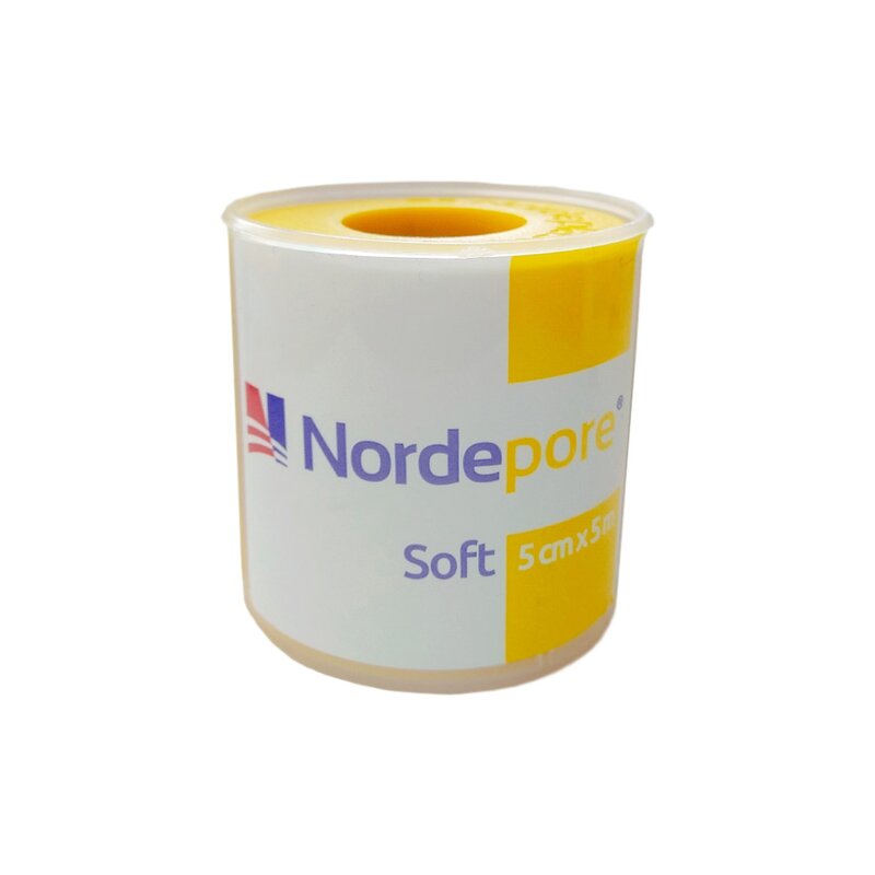 Пластырь Nordeplast медицинский фиксирующий нетканный 5 см x 5 м nordepore soft
