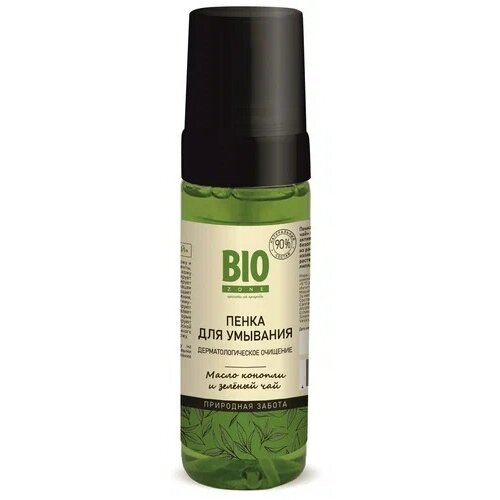 Пенка для умывания масло конопли и зеленый чай BioZone/Биозон 150 мл