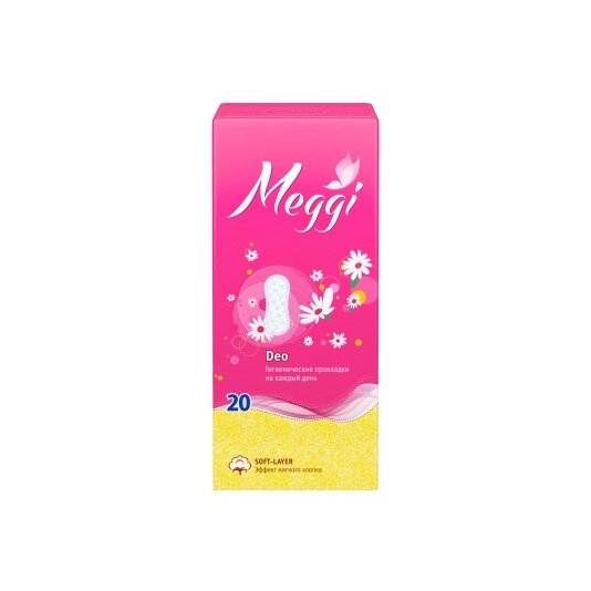 Прокладки ежедневные Meggi Panty Soft Deo 20 шт.