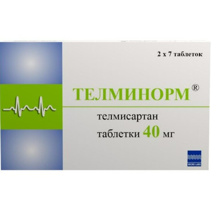 Телминорм таблетки 40 мг 14 шт.