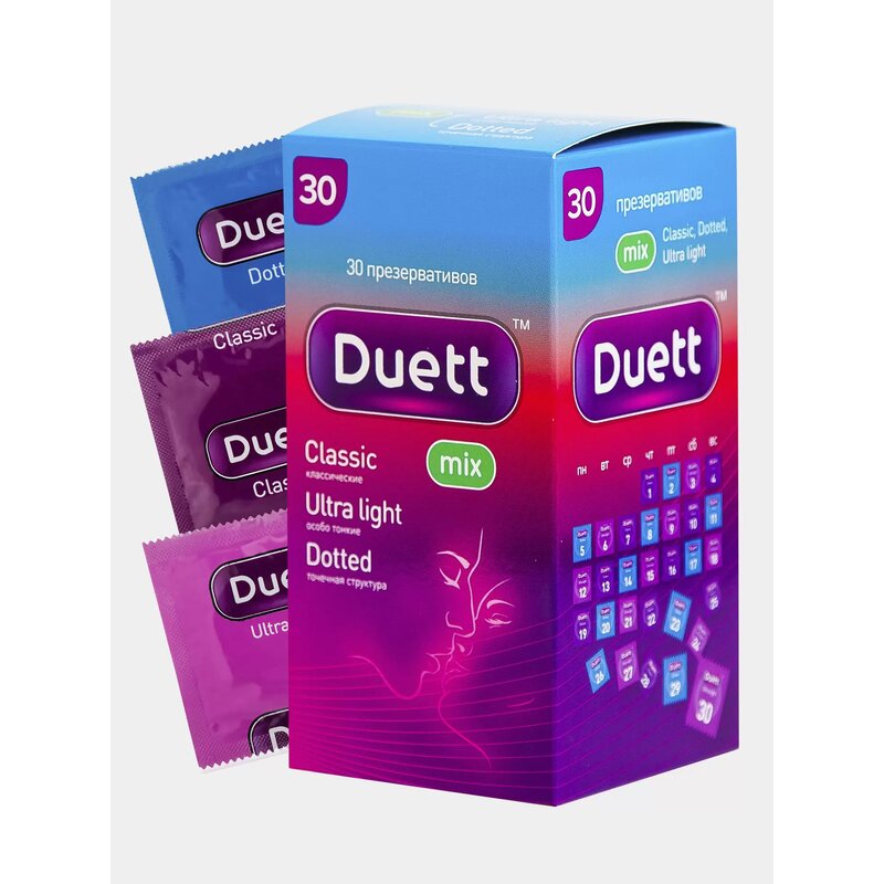 Презервативы Duett Mix 30 шт.