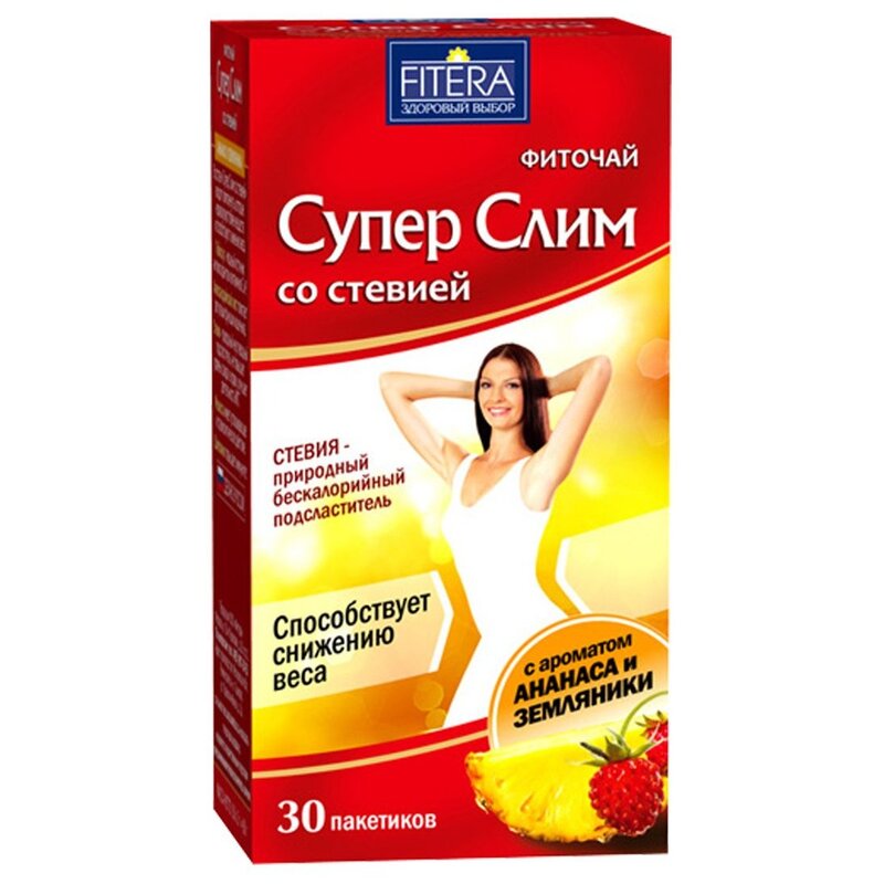 Фиточай Супер Слим Ананас и земляника фильтр-пакеты 30 шт.