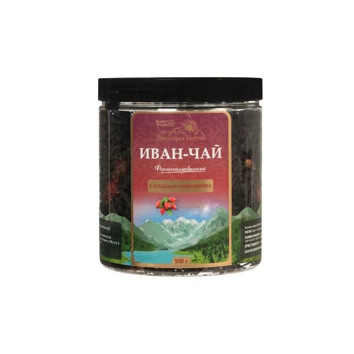 Напиток чайный Предгорья Белухи Иван чай ферментированный с плодами шиповника 100 г