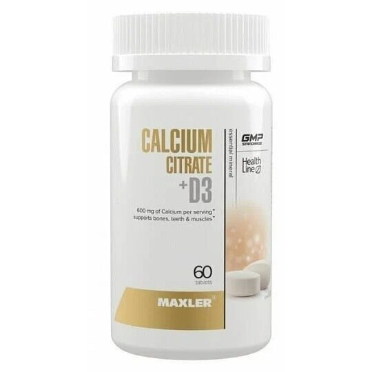 Calcium Citrate + Vitamin D3 Maxler таблетки 1700 мг 60 шт.