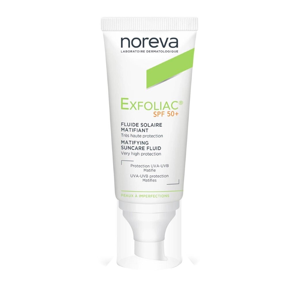 Эмульсия солнцезащитная матирующая SPF50+ Exfoliac Noreva/Норева 40мл