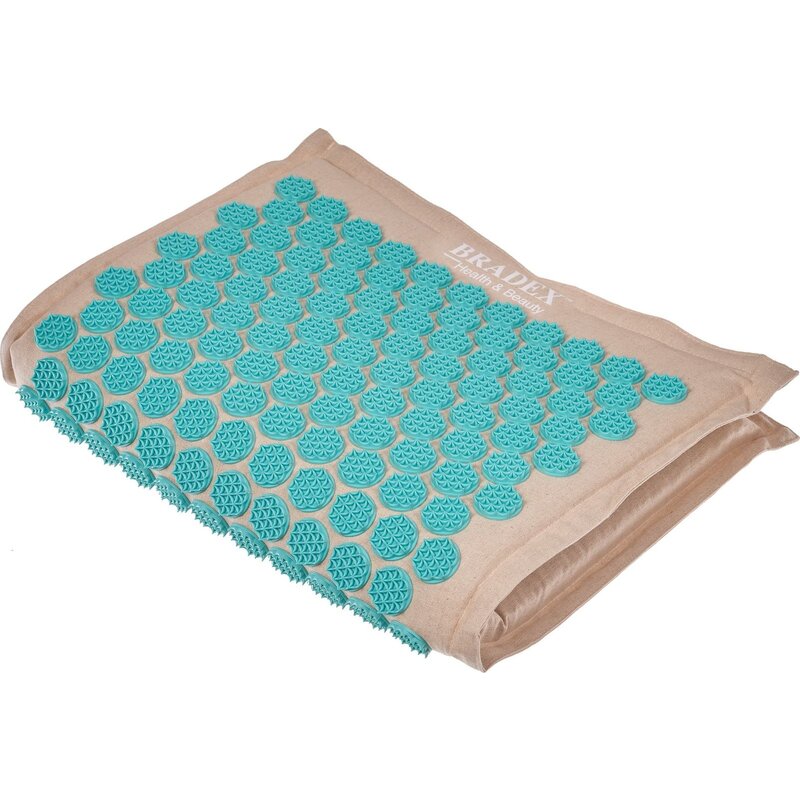 Коврик акупунктурный Bradex KZ 0671 Нирвана 40,5 х 35 см бирюзовый