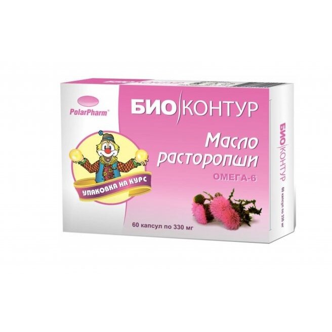 Масло расторопши Биоконтур капсулы 60 шт.