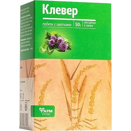 Клевера побеги/цветки Фармгрупп 50 г