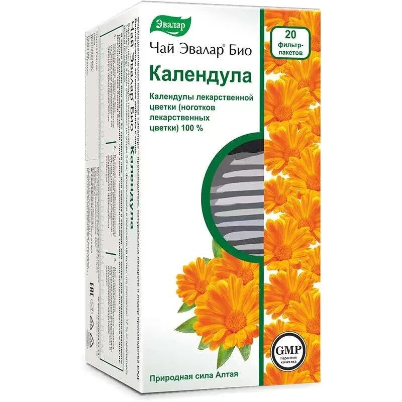 Эвалар БИО Чай Календула 1,5 г фильтр-пакеты 20 шт.