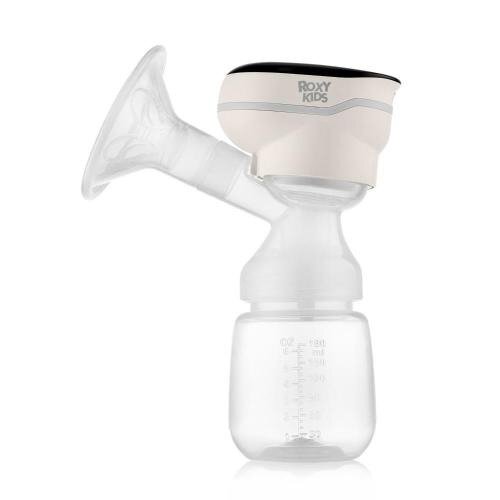 Молокоотсос электрический с бутылочкой Рокси Кидс (Roxy-Kids) RBRP-201-B бежевый