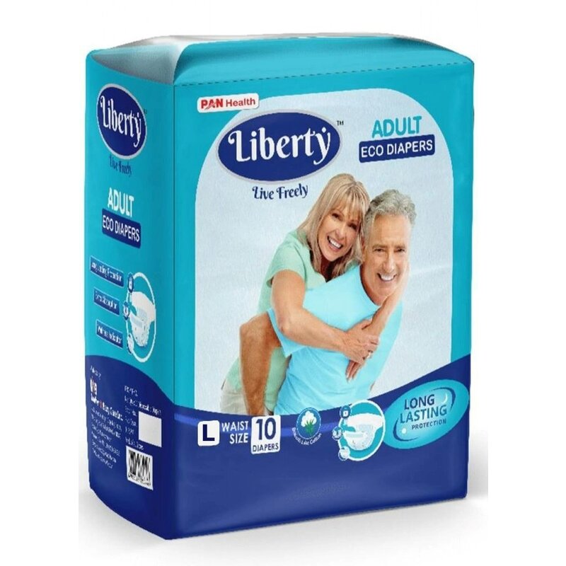 Liberty eco подгузники для взрослых размер l 101-152см 10 шт.