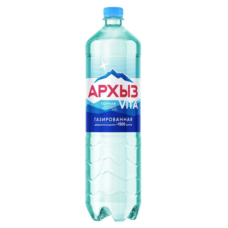 Архыз vita вода минеральная природная столовая газированная 1 л бут.п/э