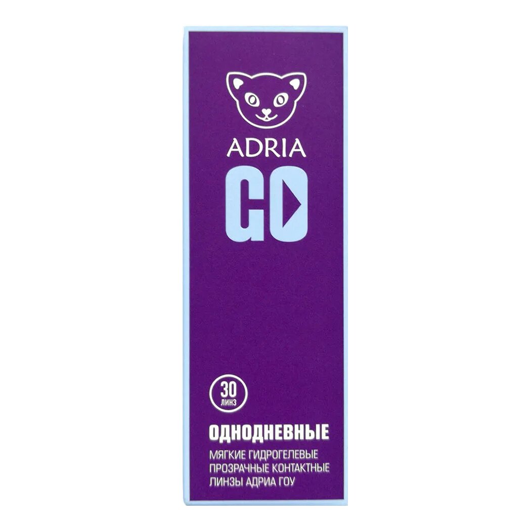 Контактные линзы Adria Go однодневные/прозрачные/гидрогелевые -3.75/14.2/8.6 30 шт.
