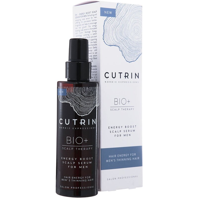 Сыворотка-бустер Cutrin для укрепления волос у мужчин Energy boost 100 мл