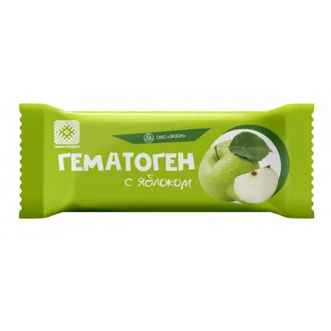 Гематоген плитка 40г с яблоком